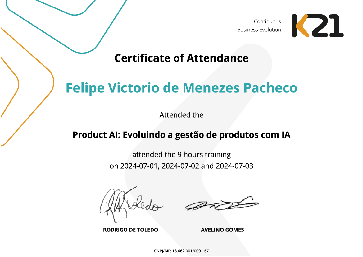 Certificado K21